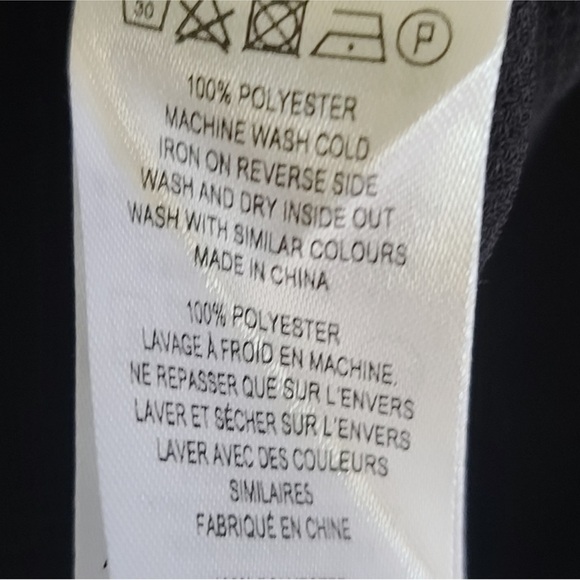 French Connection black arrow crepe Pom Pom slip tunic dress size 6 - Picture 10 of 10